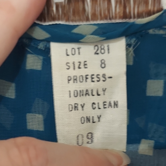 🟡 Delani II shear polka dot dress size 8 (InvW67) - Picture 3 of 5